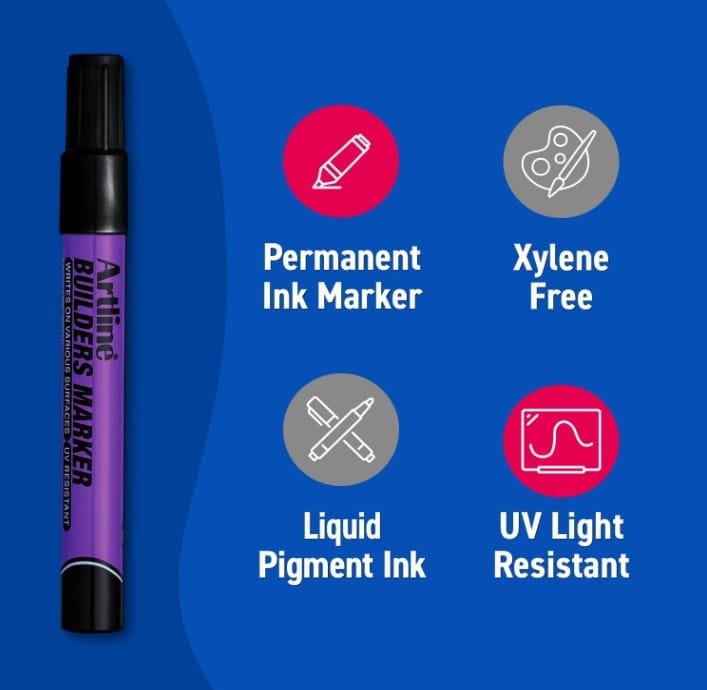 ปากกาเคมี ARTLINE EKPR-BDM หัวกลม 2.3 มม. สี ดำ_4